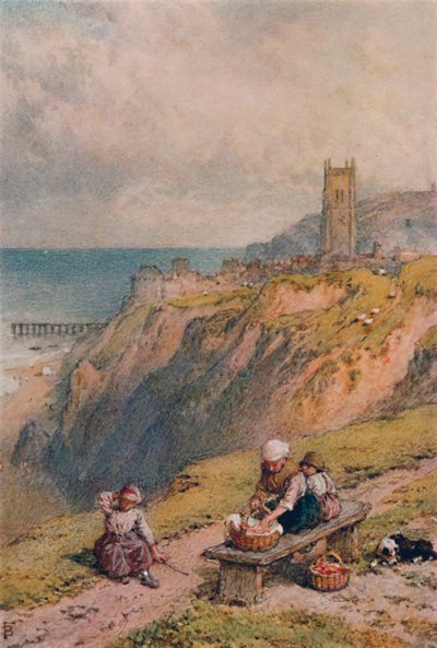 クローマーの眺め、19世紀、1935年 作： Birket Foster