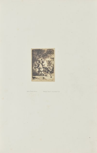 [エジプトへの逃避：小皿］ 作： Bisson Frères