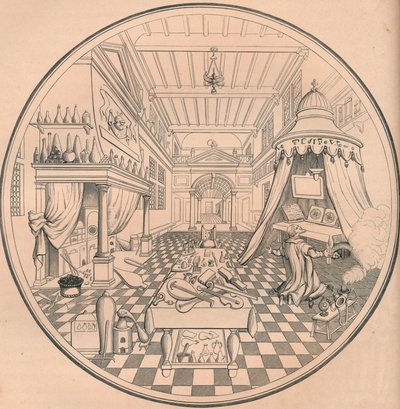 錬金術師、16世紀、1849年。 作： Bisson and Cottard