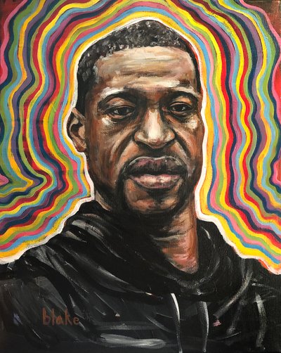 George Floyd, n. 2020 (akryyli kankaalle) 作： Blake Munch