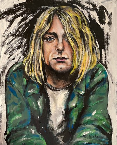 Kurt Cobain, n. 2020 (akryyli kankaalle) 作： Blake Munch
