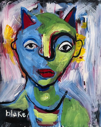 Lascaux Number 4、2019年頃（キャンバスにアクリル） 作： Blake Munch