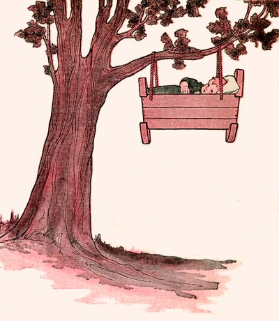 ブランシェ・フィッシャー・ライトが描いたハッシュ・ア・バイ・ベイビー 作： Blanche Fisher Wright