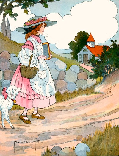 メアリーは子羊を飼っていた 作： Blanche Fisher Wright