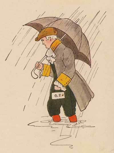 童謡：ドクター・フォスター（カラーリトグラフ） 作： Blanche Fisher Wright