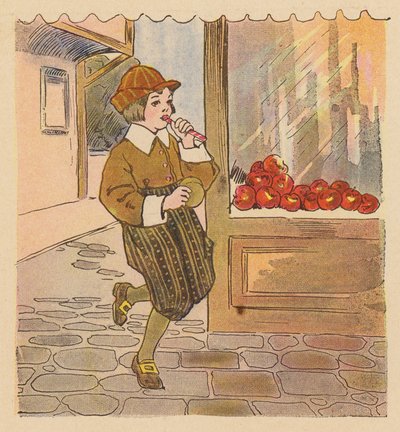 童謡：ハンディ・パンディ（カラーリトグラフ） 作： Blanche Fisher Wright