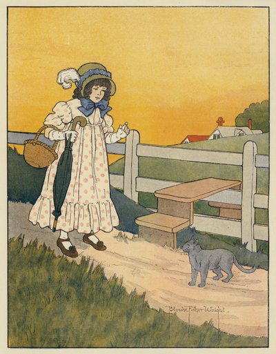 プッシーキャットとクイーン 作： Blanche Fisher Wright