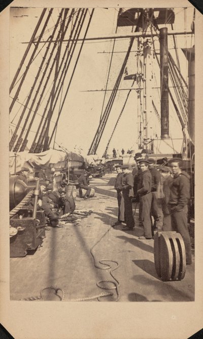 USSニューハンプシャー、1864-1865年頃（写真） 作： ブラウベルト＆ハバード