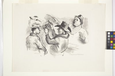 競馬（リトグラフ） 作： Boardman Robinson