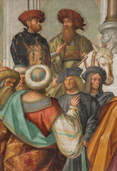 中央身廊、北側第2スパン、「聖母の結婚」 ボッカチーノ Boccaccino 1514-15年、詳細 作： Boccaccio Boccaccino