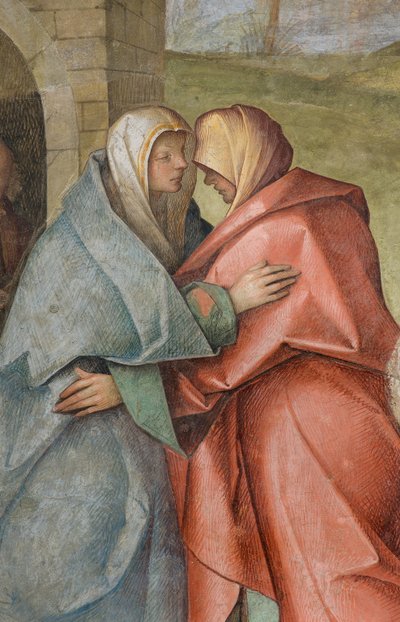 中央身廊、北側第3スパン、訪問者、ボッカチーノBoccaccino 1516-17年、詳細 作： Boccaccio Boccaccino
