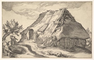 農家のある風景、1613年。 作： Boetius Adams Bolswert