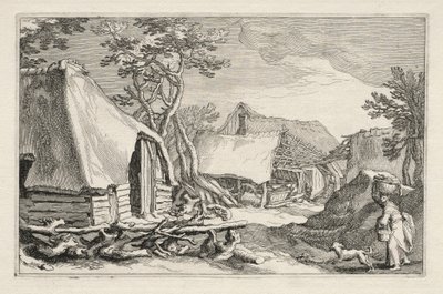 農家のある風景、1613-1614。 作： Boetius Adams Bolswert