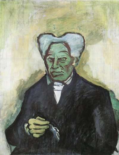 アーサーショーペンハウアーの肖像、1908年 作： Bohumil Kubišta
