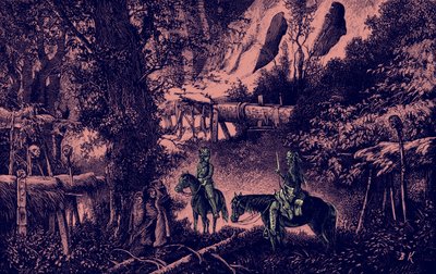 ナバホ族インディアンの墓所 作： Bohuslav Kroupa