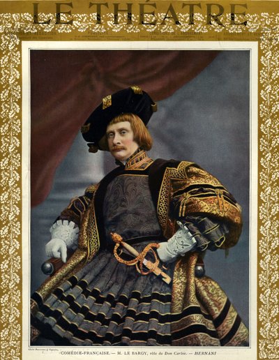 Charles le Bargy como Don Carlos, capa da revista 