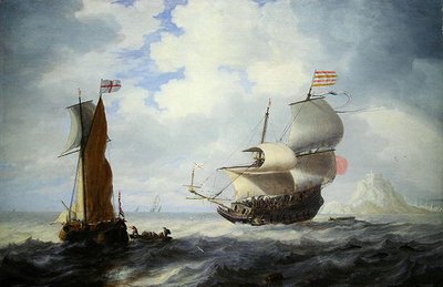 A Marine（油彩・キャンバス） 作： Bonaventura Peeters