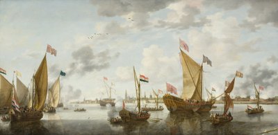 アントワープ沖のスヘルデでの配送 作： Bonaventura Peeters