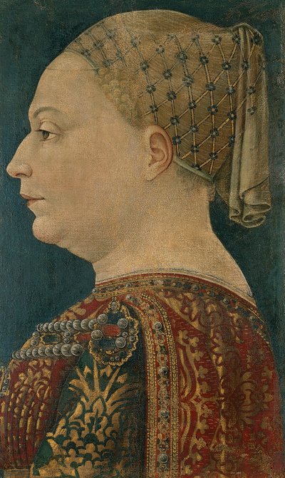 Retrato de Bianca Maria Visconti (Settimo Pavese 作： Bonifacio (attr.) Bembo