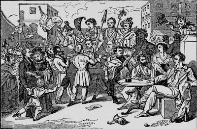 キングスベンチ刑務所での模擬選挙、c1828、1912 作： Bonner