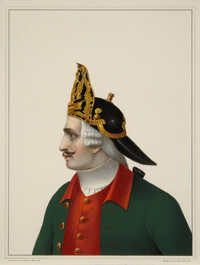 1742-1762年、1840年代初頭のグレナディアキャップ 作： Boris Artemyevich Chorikov