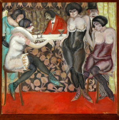 バーで 作： Boris Dmitrievich Grigoriev