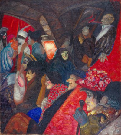 キャバレー黒猫、1913 作： Boris Dmitrievich Grigoriev