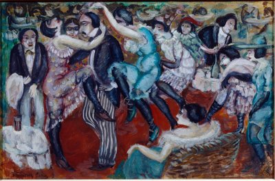 """Singing Cafe"" (Singing Cafe) - ボリス・ドミトリエヴィッチ・グリゴリエフ (1886-1939) の絵画 作： Boris Dmitrievich Grigoriev