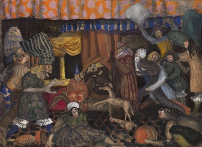 子供の仮面舞踏会、1912 作： Boris Dmitrievich Grigoriev