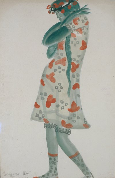 オペラスノーメイデンの衣装デザイン（N.リムスキーコルサコフ作、1919年） 作： Boris Dmitrievich Grigoriev