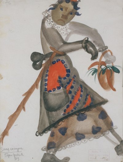 オペラスノーメイデンの衣装デザイン（N.リムスキーコルサコフ作、1919年） 作： Boris Dmitrievich Grigoriev
