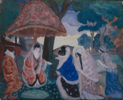 新婚夫婦の挨拶、1913 作： Boris Dmitrievich Grigoriev