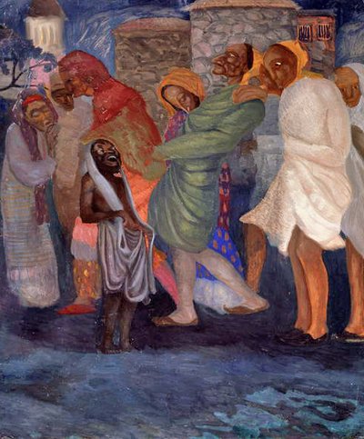 東部のアヘン喫煙者、1910年代 作： Boris Dmitrievich Grigoriev