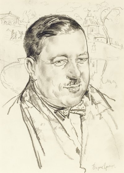 アーティストイリヤマシコフの肖像 作： Boris Dmitrievich Grigoriev