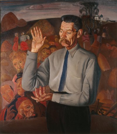 著者の肖像Maxim Gorky 1868-1939、1926 作： Boris Dmitrievich Grigoriev