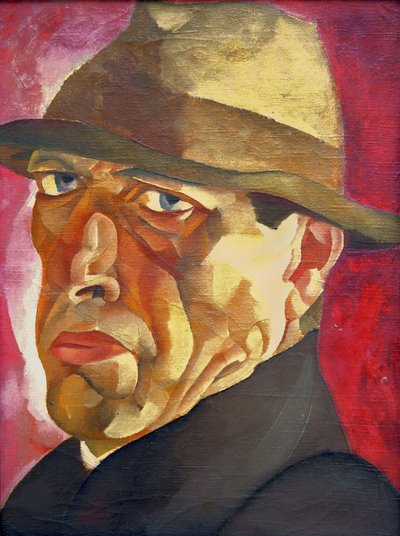 自画像、c。 1920年。 作： Boris Dmitryevich Grigoriev