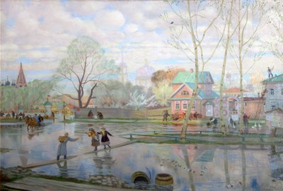 春」、1921年。 作： Boris Mikhailovich Kustodiev