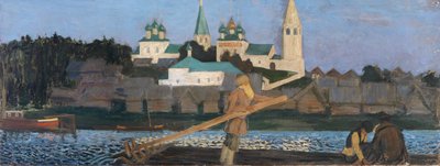 ヴォルガ、1906 作： Boris Mikhailovich Kustodiev