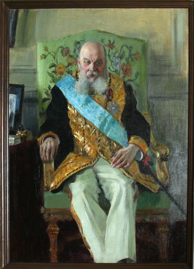 カウントドミトリマルティノビッチソルスキーの肖像1833-1910年、1908年 作： Boris Mikhailovich Kustodiev
