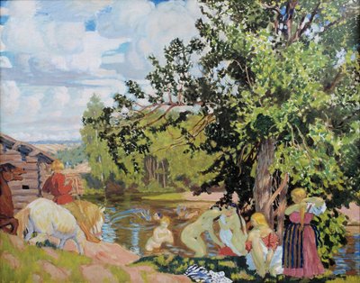 バース、1910 作： Boris Mikhailovich Kustodiev