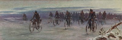 フィンランド内戦、フィンランドに駐留したドイツ軍の自転車部隊 作： Boris Vasilievich Zvorykin