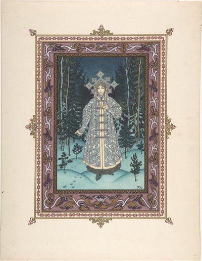 おとぎ話Snegurochkaのイラストc。 1925 作： Boris Vasilievich Zvorykin