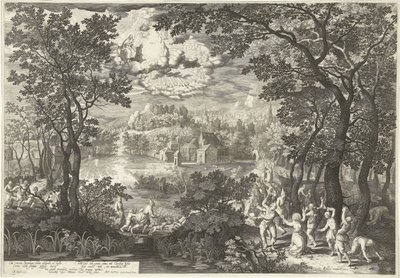 聖ステファノの殉教のある風景 作： Boëtius Adamsz. Bolswert