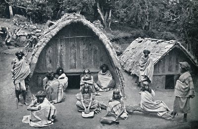 1902年、インドの民家集落にある戸田家 作： Bourne and Shepherd