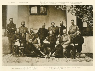 ロバーツ将軍スタッフ、カンダハー遠征、1880年、1901年。 作： Bourne and Shepherd