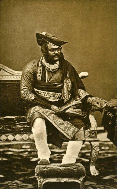 HH General Gwalior GCBのマハラジャシンディア、GCSI、c1870、1901。 作： Bourne and Shepherd