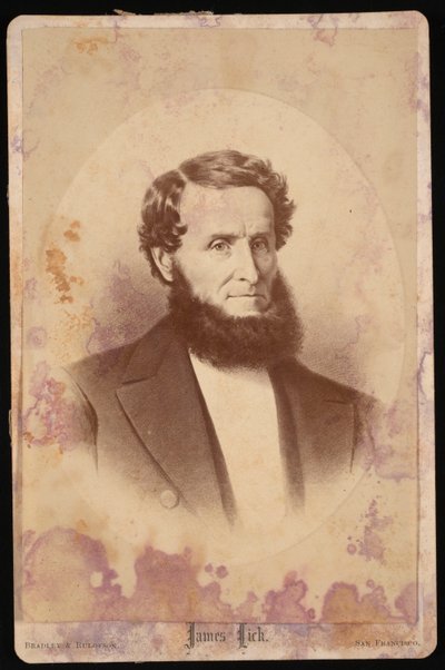 James Lick 1796-1876 の肖像、1876 年以前。 作： Bradley and Rulofson