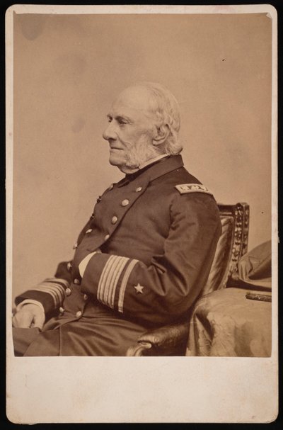 ウィリアム・ブランフォード・シュブリック提督の肖像、1790～1874年、1874年以前。 作： Brady