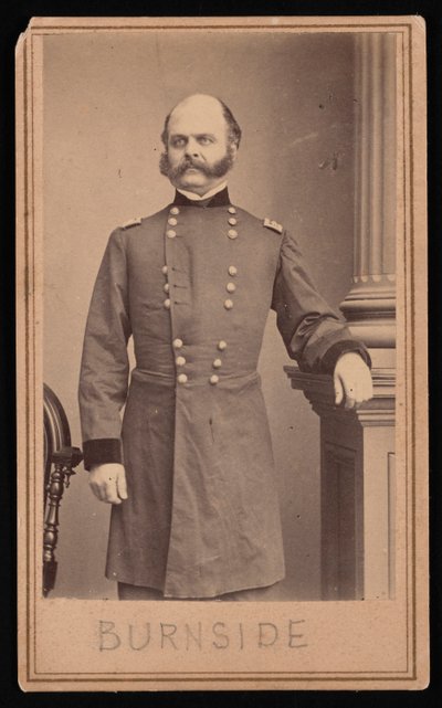 アンブローズ エヴェレット バーンサイドの肖像 1824 ～ 1881 年、1860 年代頃。 作： Brady