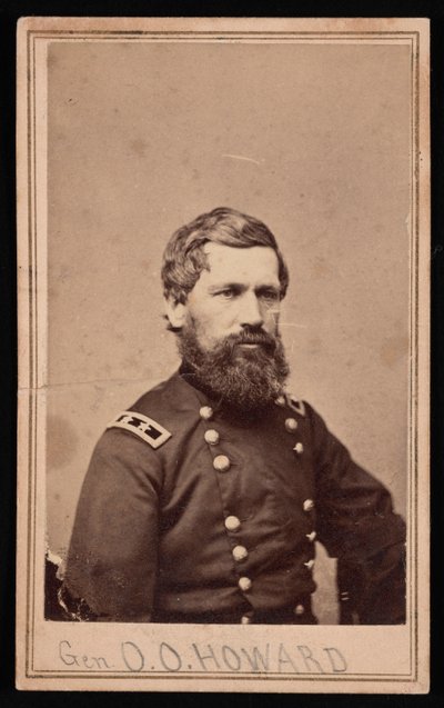 オリバー・オーティス・ハワード将軍の肖像、1830～1909年、1862～1869年。 作： Brady
